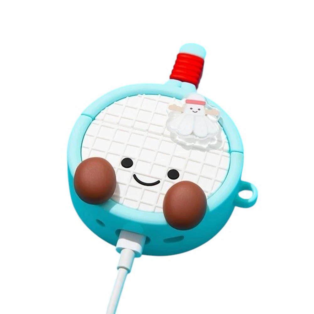 CARTOON BADMINTON RACKET KEYCHAIN FOR AIRPODS AND RACKET AIRPODS CASE