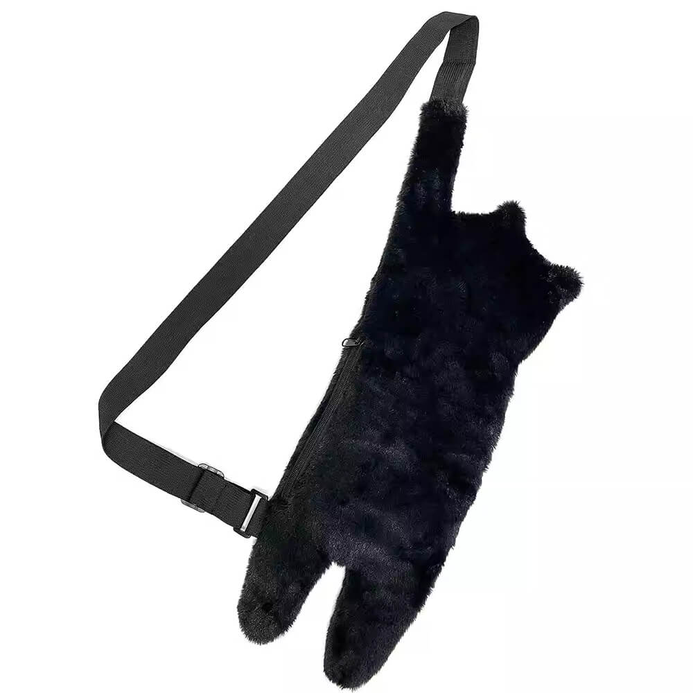 CAT PLUSH CROSSBODY BAG ENCHANTING CAT DESIGN