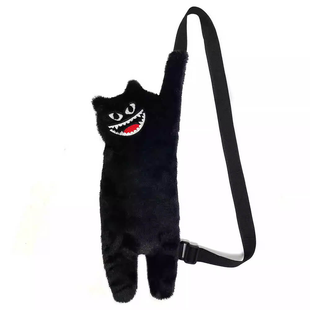 CAT PLUSH CROSSBODY BAG ENCHANTING CAT DESIGN