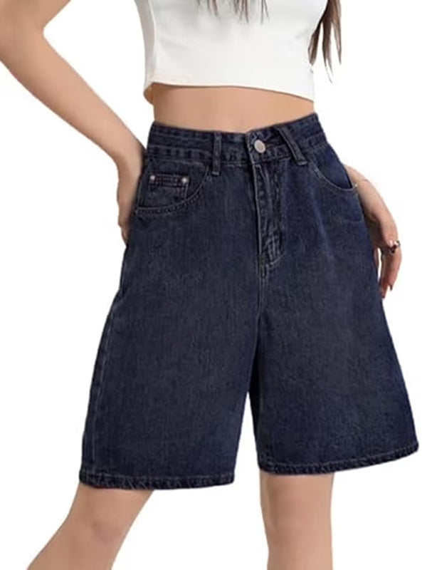 Women's Denim Shorts Baggy Jean Shorts