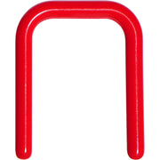 16G 7/16 Red Flexible Bioplast Square Septum Retainer