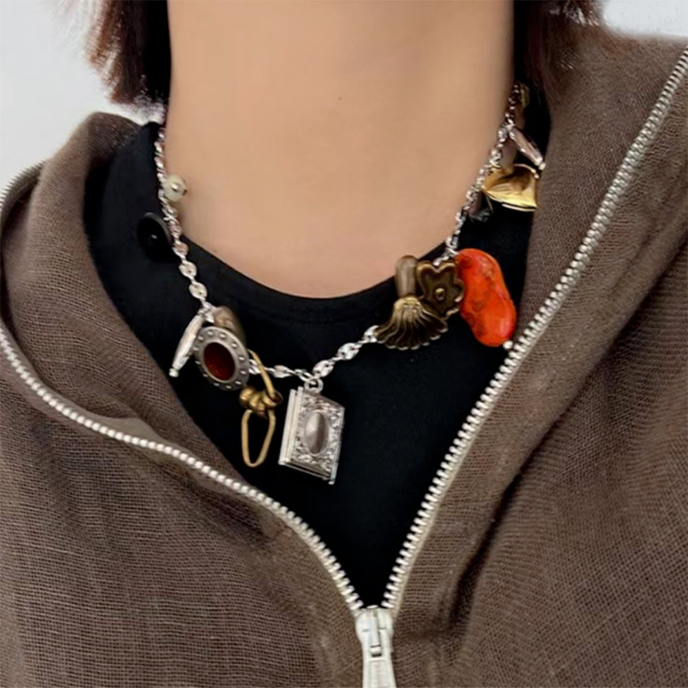 CHARM NECKLACE: ENCHANTED SILVER WHIMSICAL CHARM