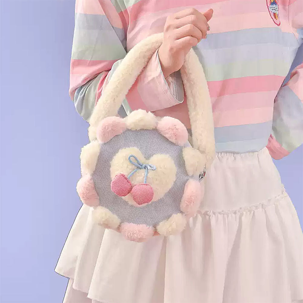 CHERRY CAKE FLUFFY HANDBAG