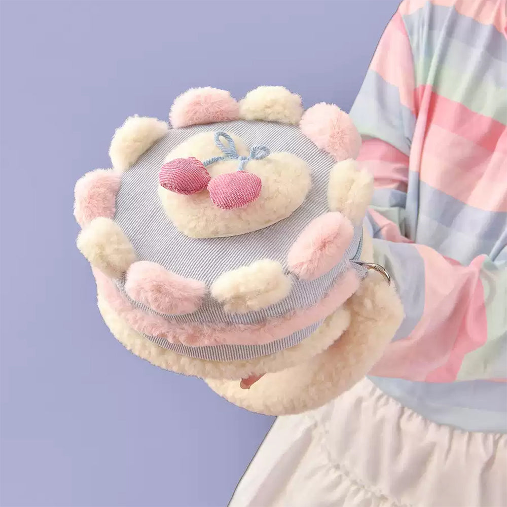 CHERRY CAKE FLUFFY HANDBAG