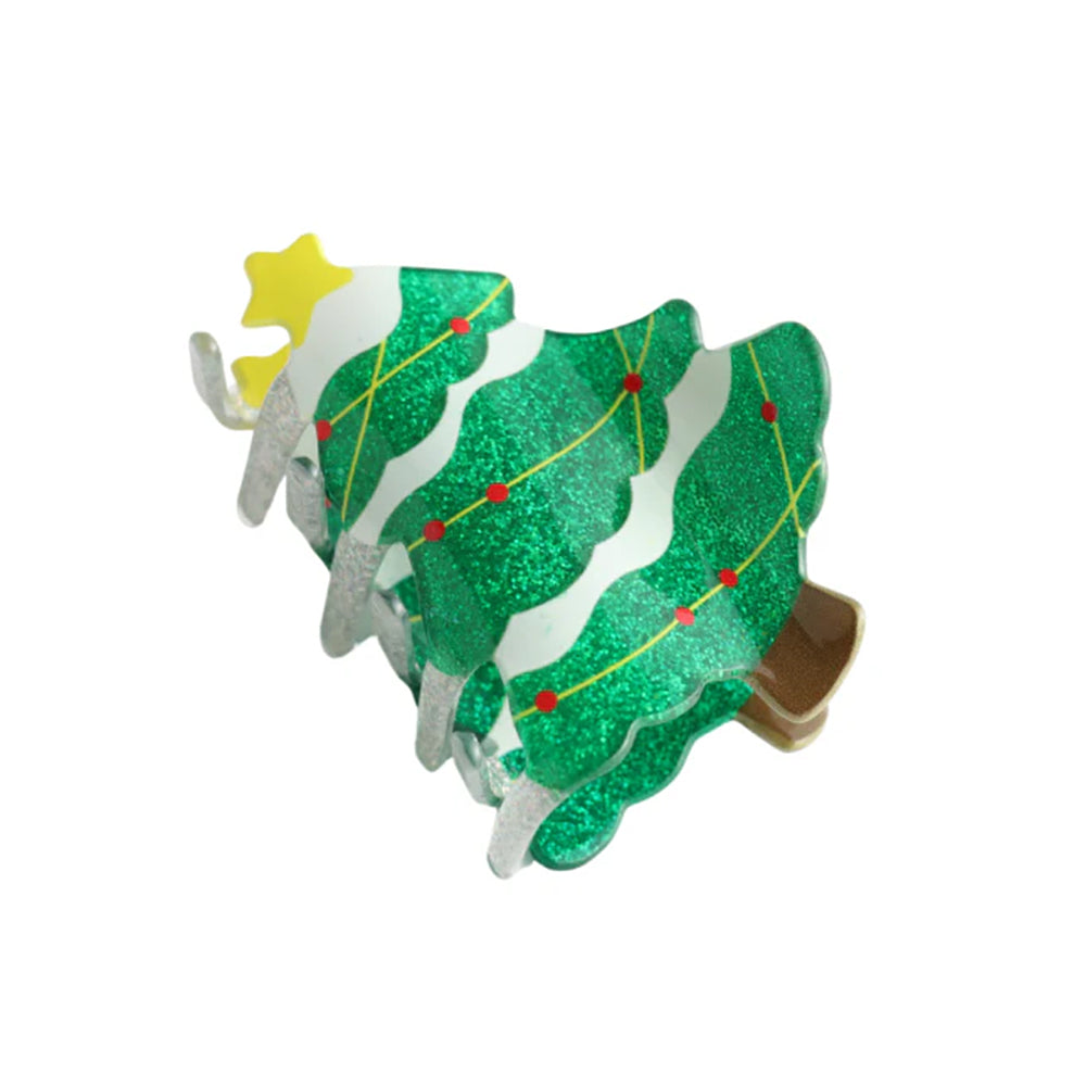 CHRISTMAS TREE HAIR CLIP: FESTIVE TREE HAIR CLAW