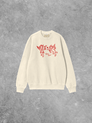 Underground Original Design: Cin Cin Cupid, Valentine's Boxy Cotton Sweatshirt