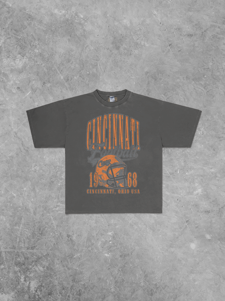 Underground Original Design: Cincinnati Football, 90's Boxy Oversized TShirt