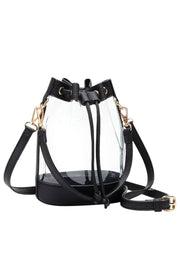 Women's Clear Crossbody Stadium Bucket Bag