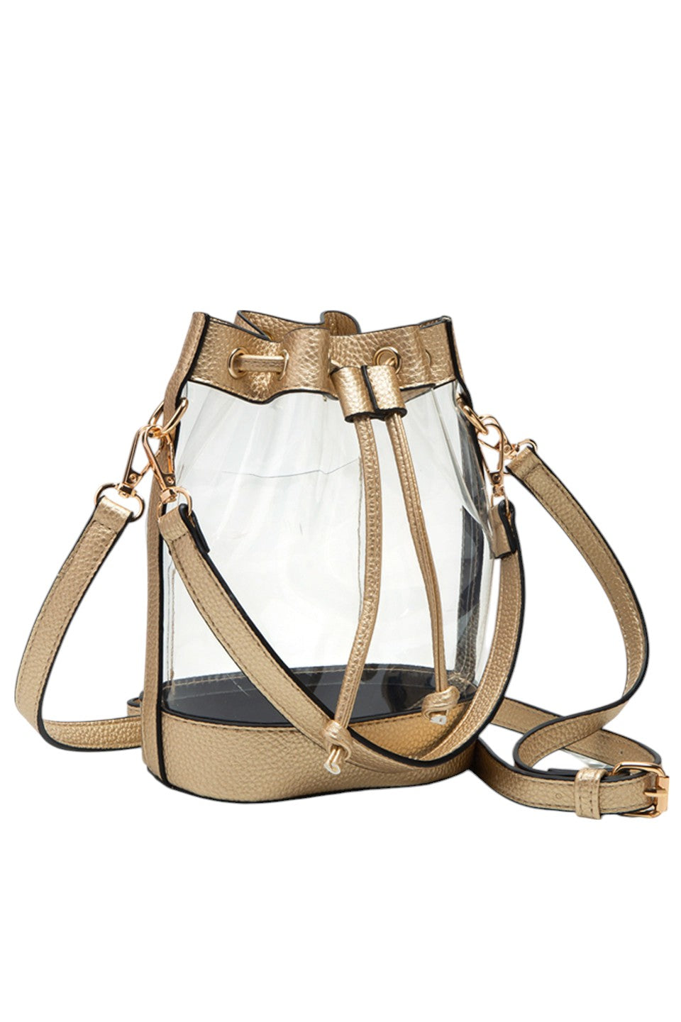 Women's Clear Crossbody Stadium Bucket Bag