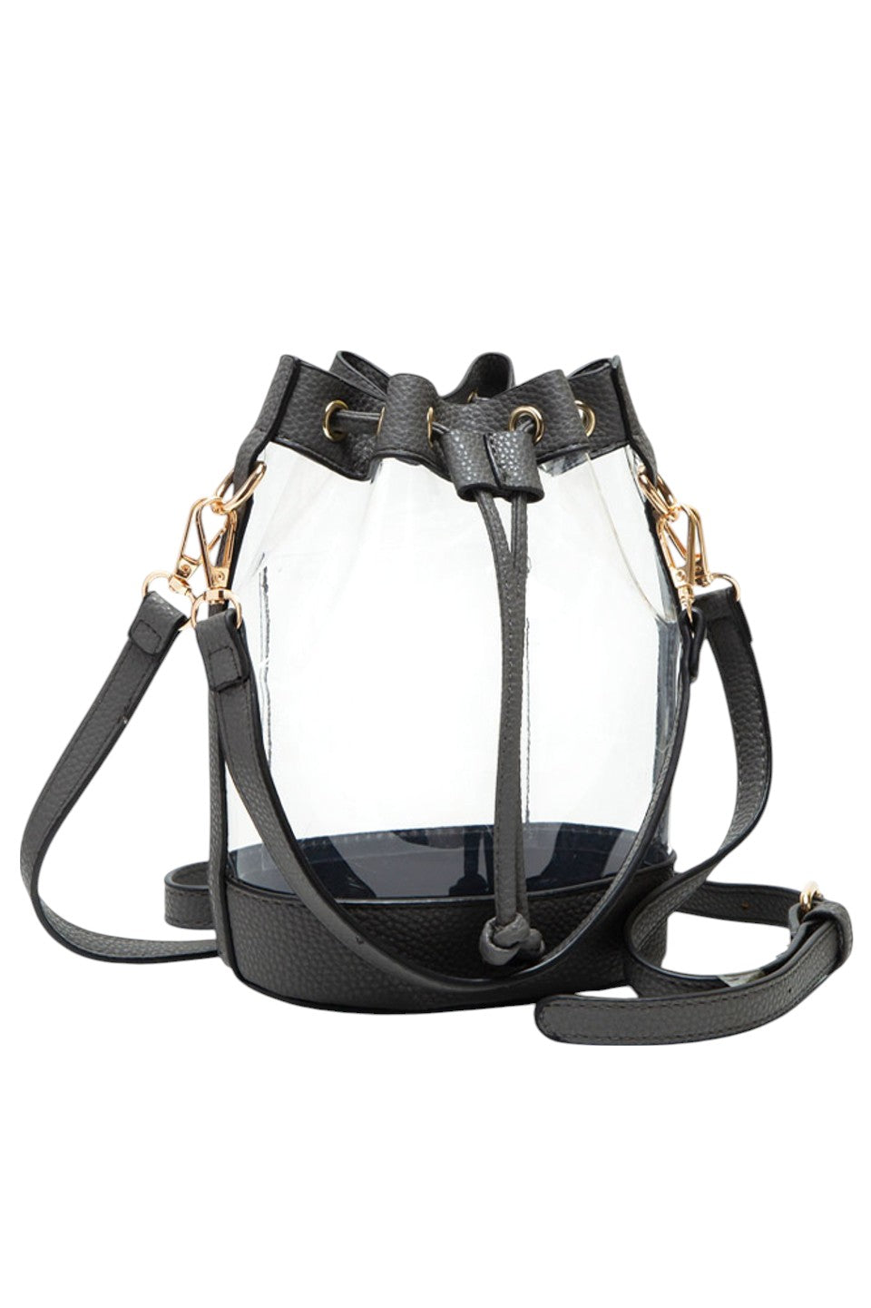 Women's Clear Crossbody Stadium Bucket Bag