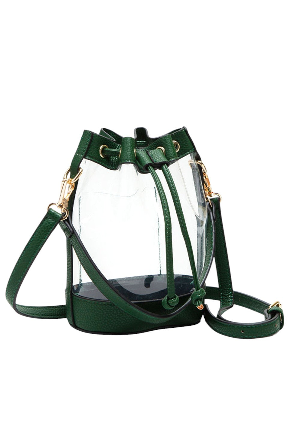 Women's Clear Crossbody Stadium Bucket Bag