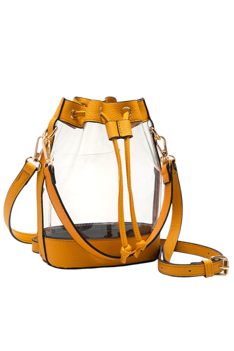 Women's Clear Crossbody Stadium Bucket Bag