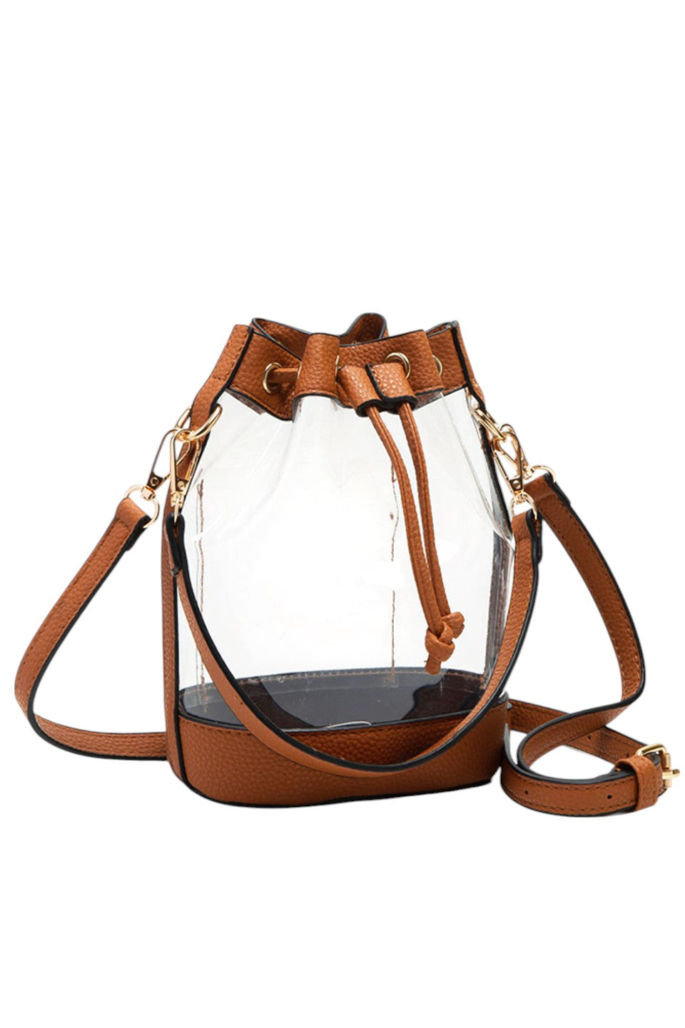 Women's Clear Crossbody Stadium Bucket Bag