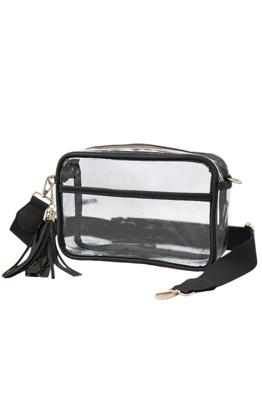 Clear PU Cross Body Camera Bag