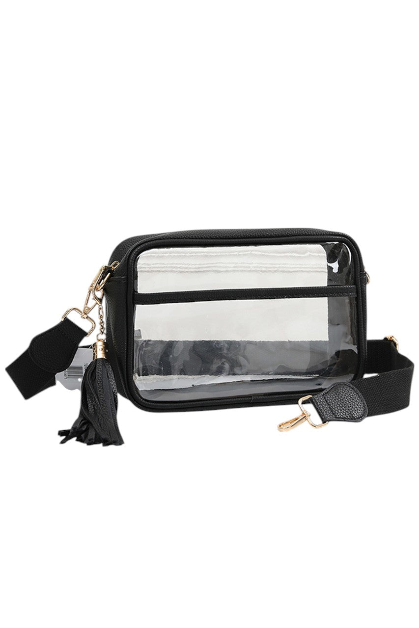 Women's Clear PU Cross Body Camera Bag Crossbody