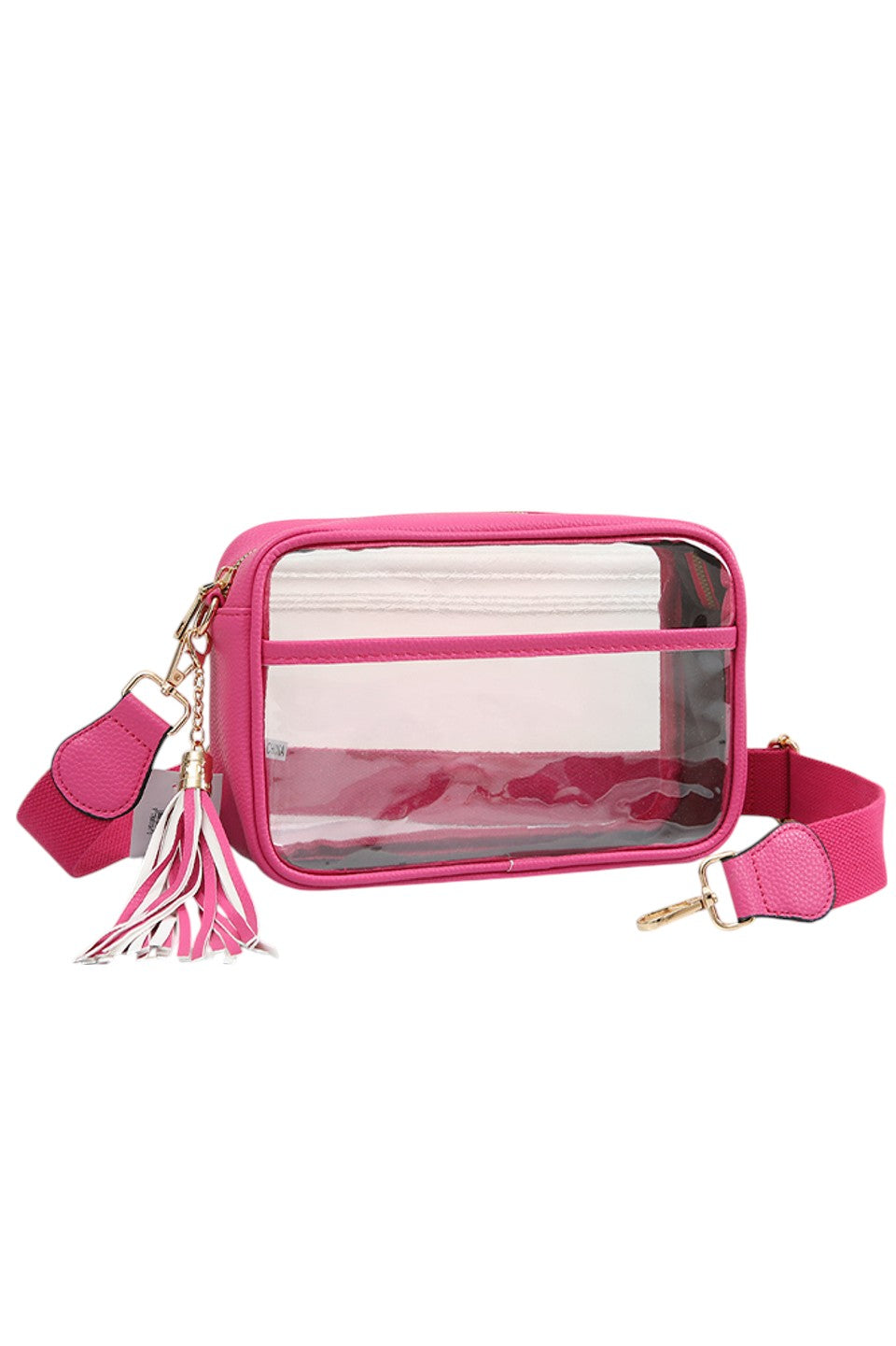 Women's Clear PU Cross Body Camera Bag Crossbody