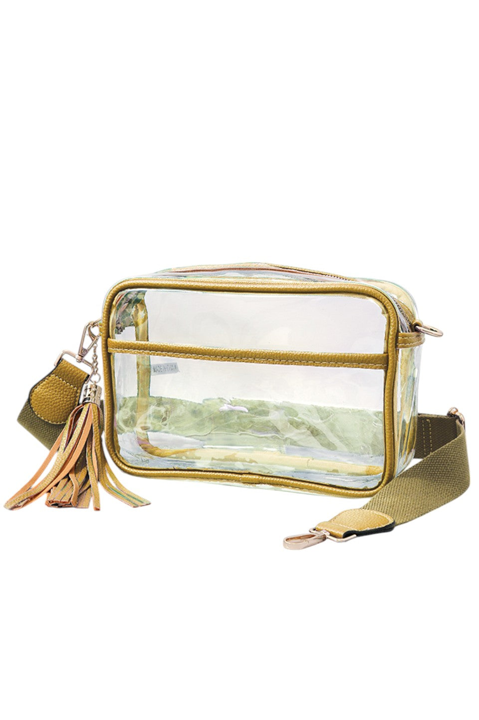 Clear PU Cross Body Camera Bag