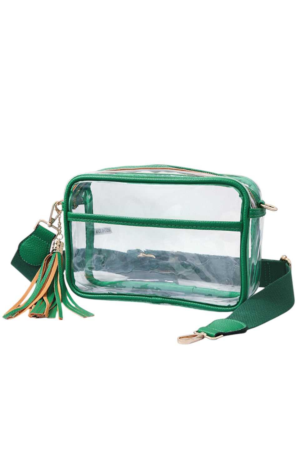 Clear PU Cross Body Camera Bag