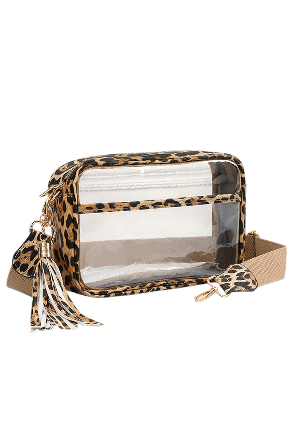 Women's Clear PU Cross Body Camera Bag Crossbody