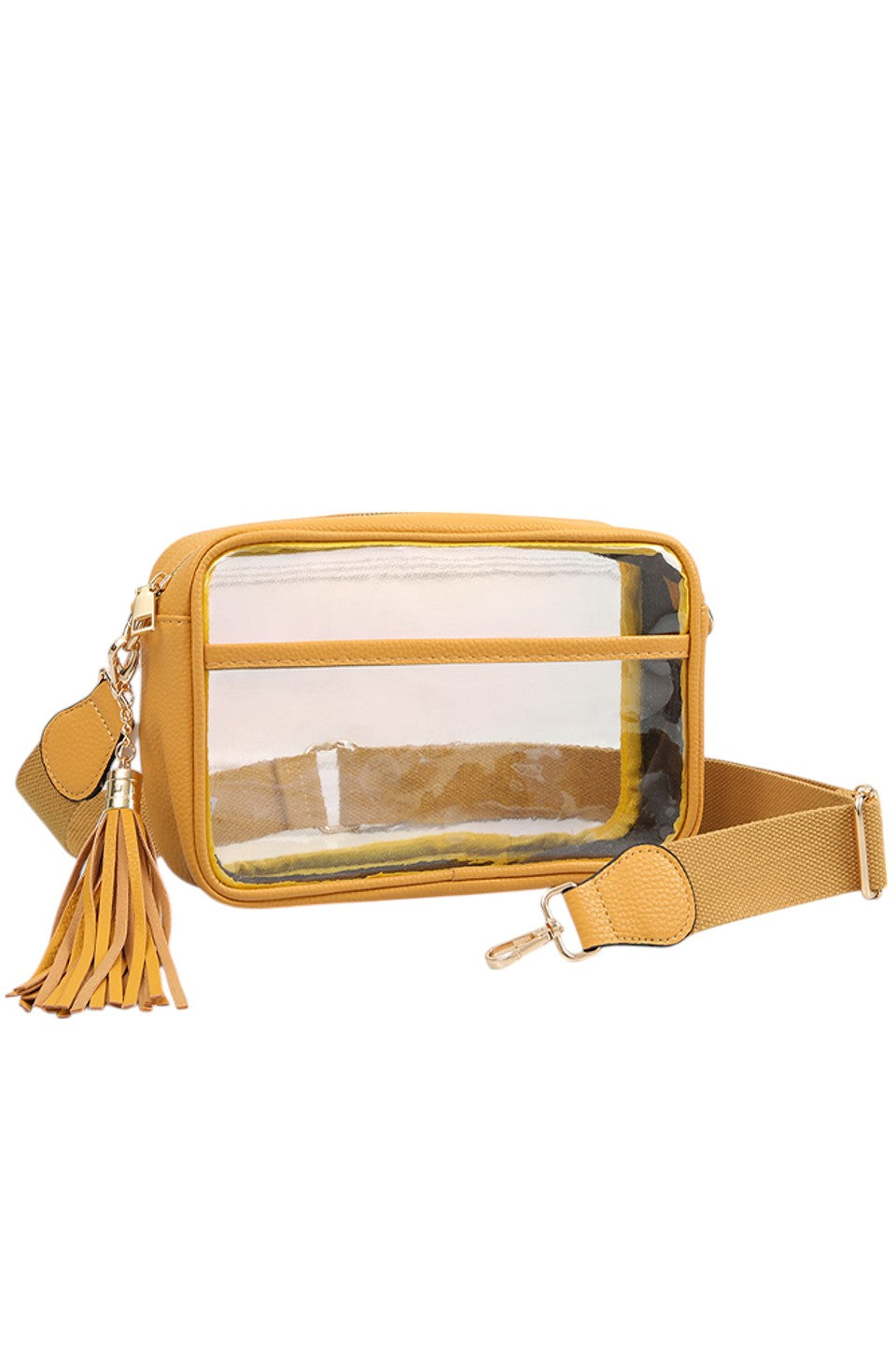 Women's Clear PU Cross Body Camera Bag Crossbody