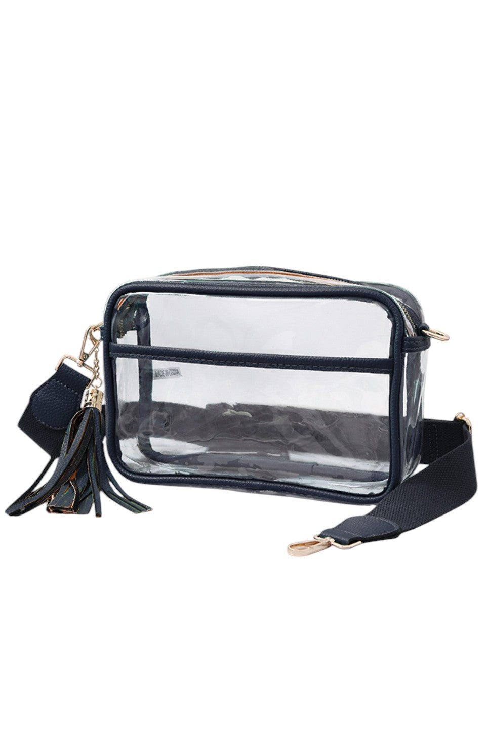 Clear PU Cross Body Camera Bag