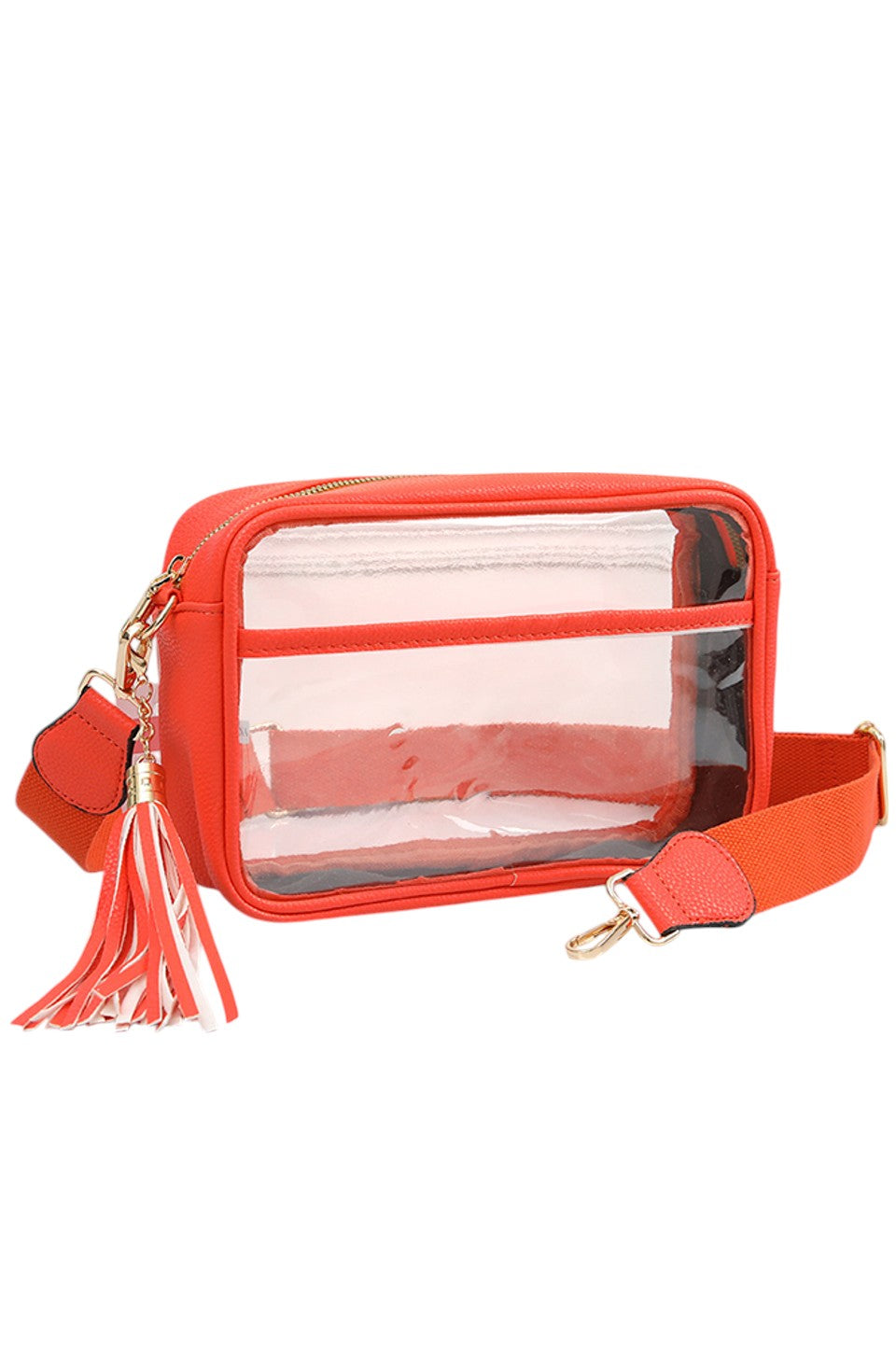 Women's Clear PU Cross Body Camera Bag Crossbody