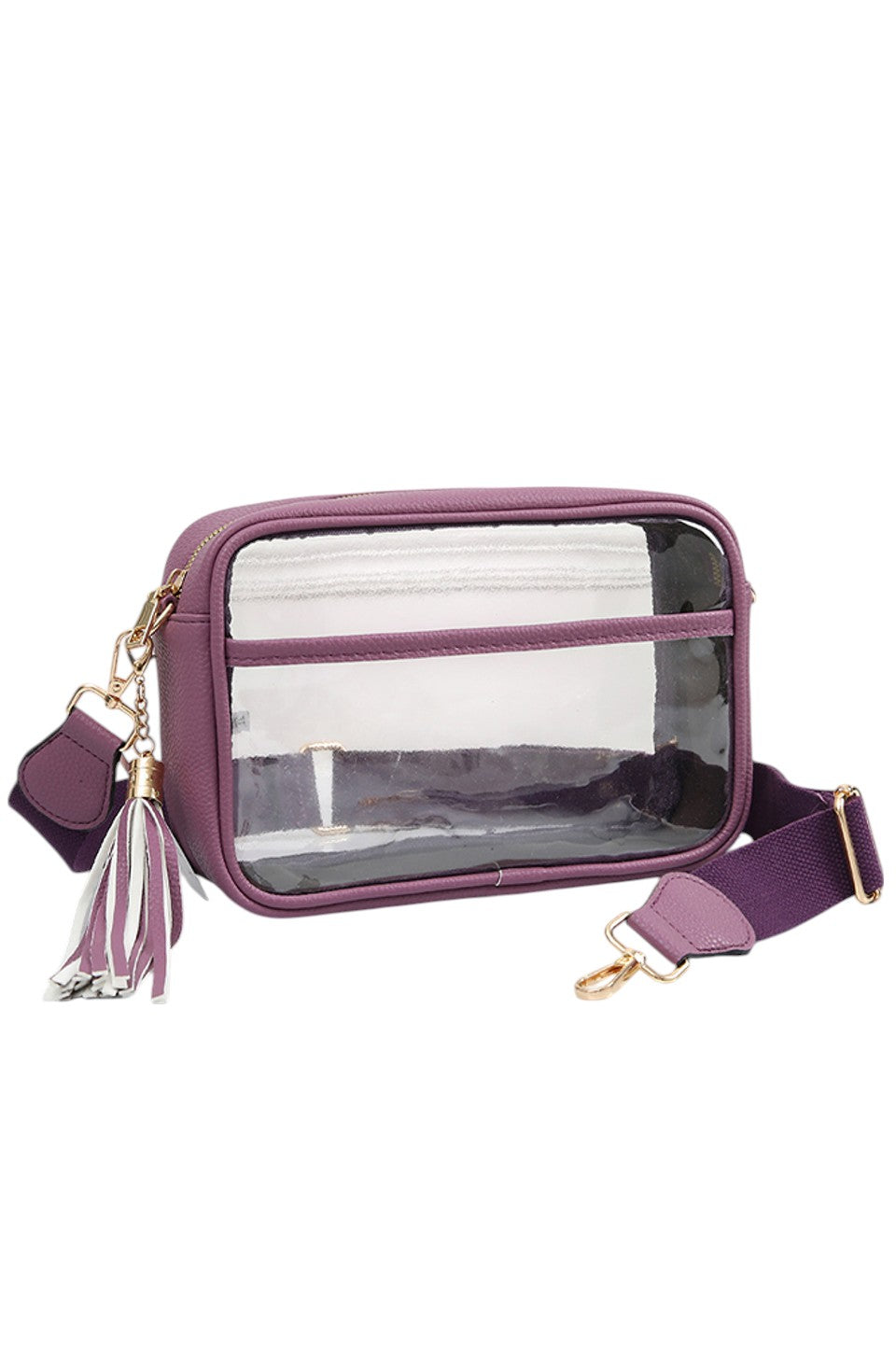Women's Clear PU Cross Body Camera Bag Crossbody