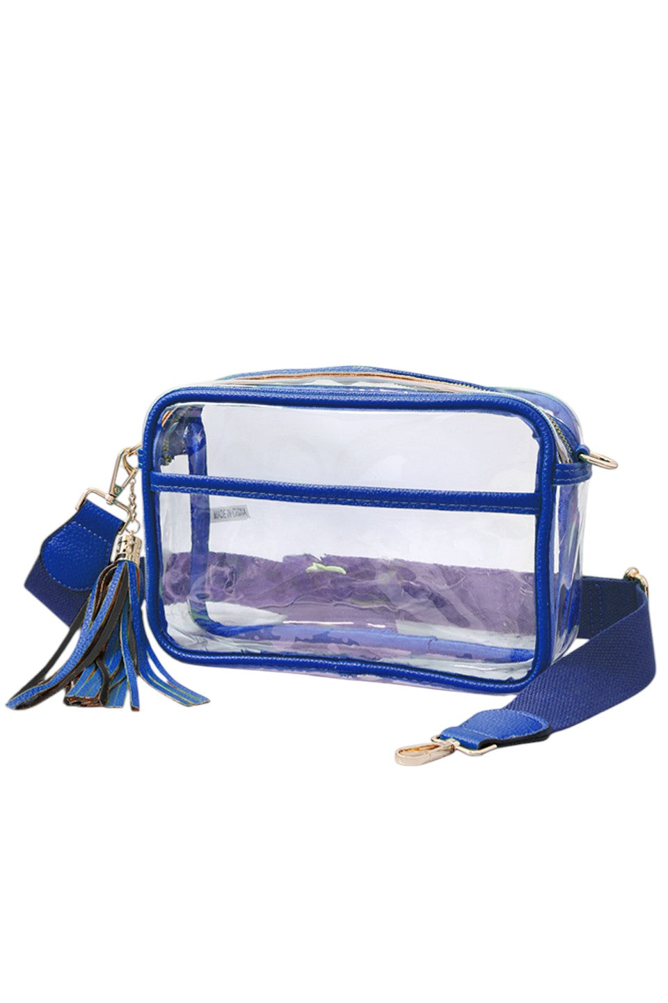 Clear PU Cross Body Camera Bag