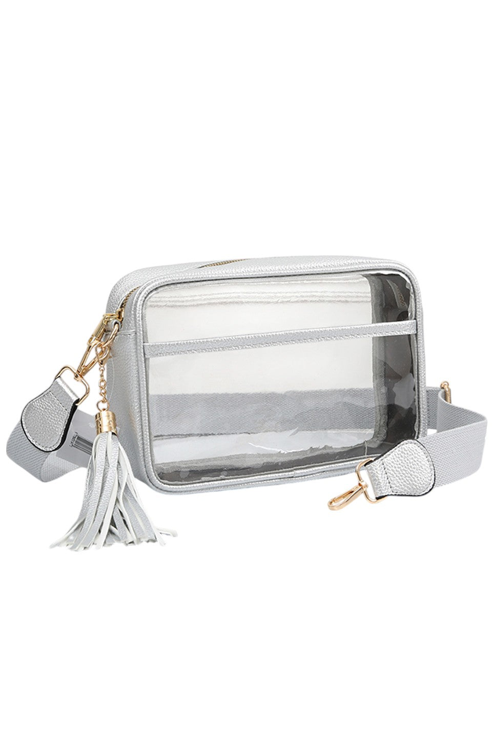 Women's Clear PU Cross Body Camera Bag Crossbody