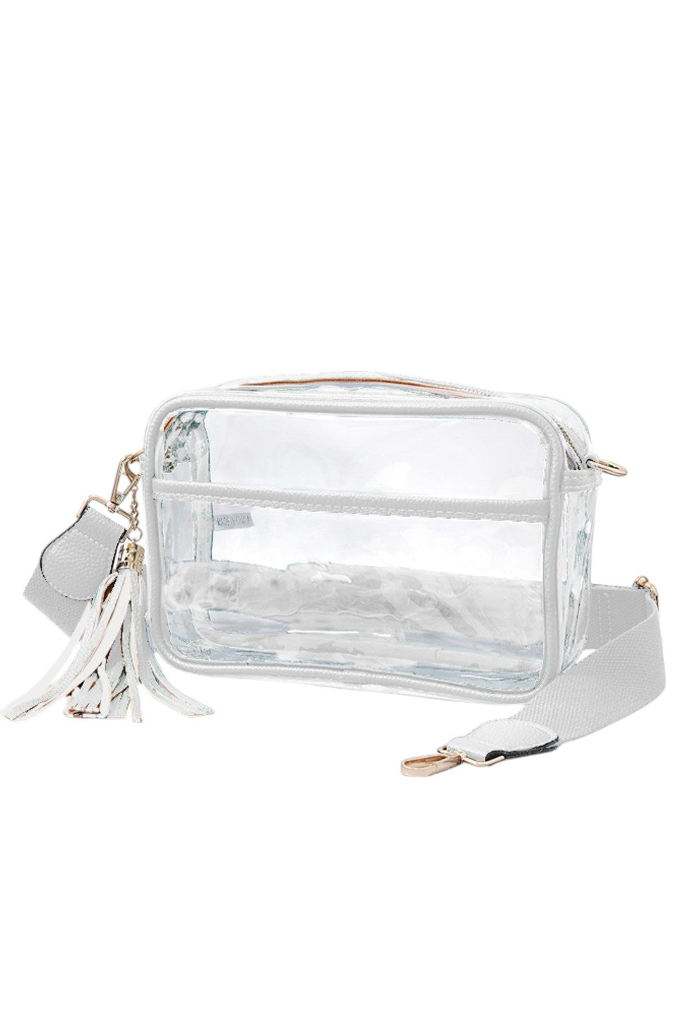 Clear PU Cross Body Camera Bag