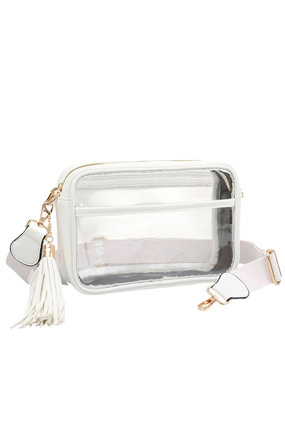 Women's Clear PU Cross Body Camera Bag Crossbody