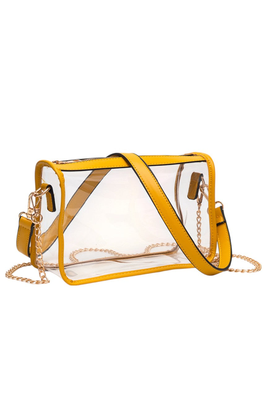 Women's Clear Rectangle Stadium Concert Crossbody Bag