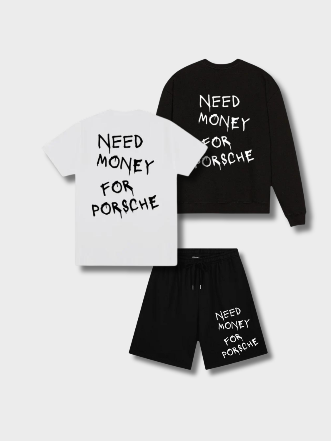 CLOTHING SET NEED MONEY FOR PORSCHE OUTFIT SET