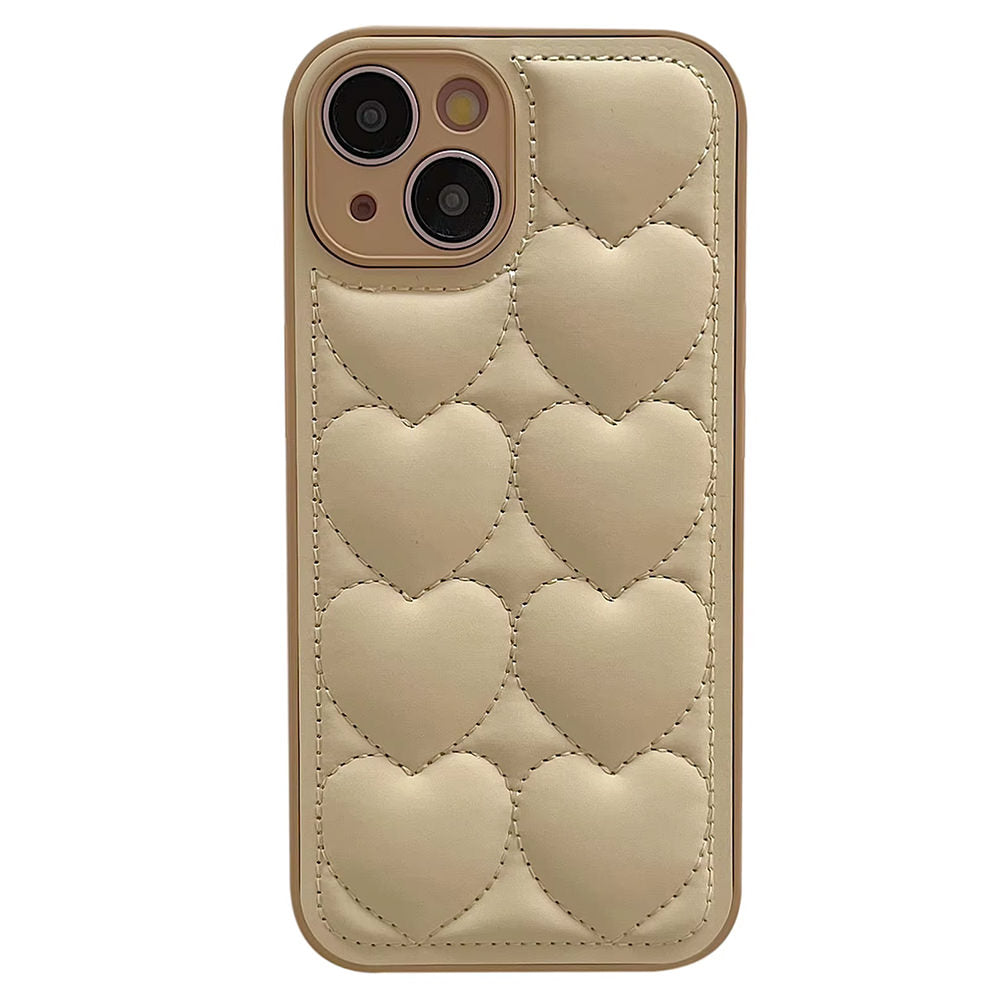 COFFEE CREAM HEART IPHONE CASE