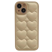 COFFEE CREAM HEART IPHONE CASE