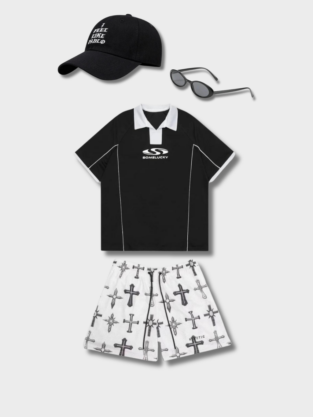 COLLAR TEE SET WITH SIZE CHART - SOMELUCKY COLLAR TEE COLLECTION