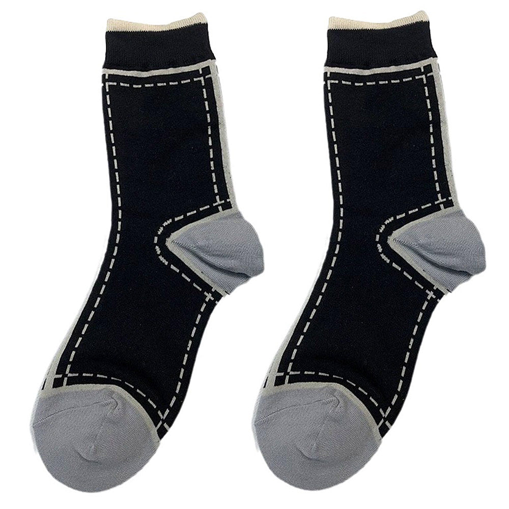 COLORFUL ANKLE SOCKS WITH CONTRASTING TRIM SET OF 3