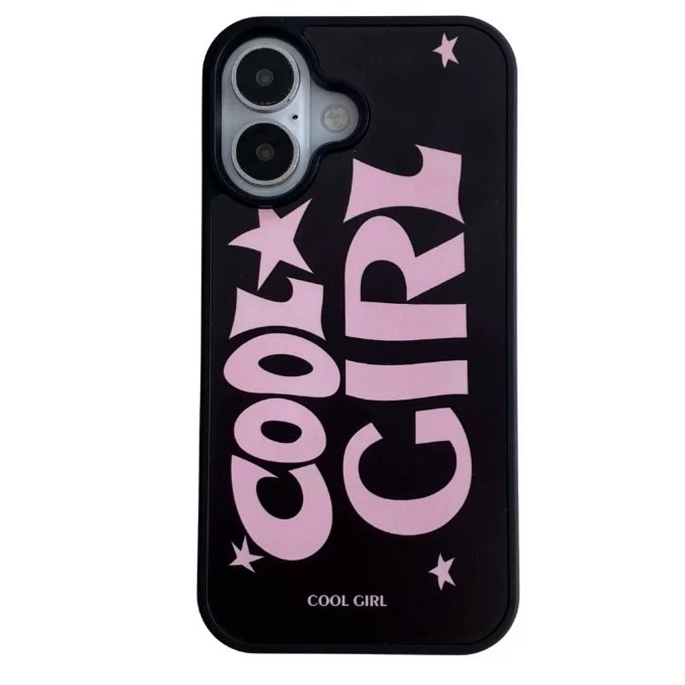COOL GIRL AESTHETIC IPHONE CASE BLACK