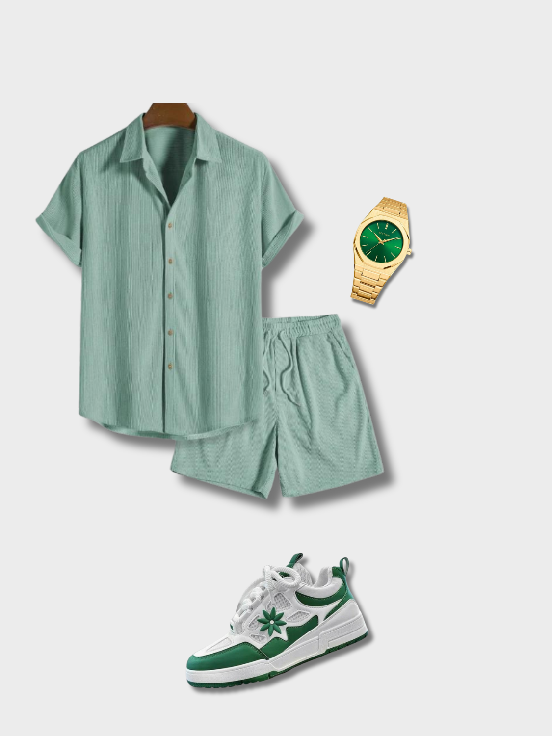 MINT GREEN CORDUROY SUMMER SET