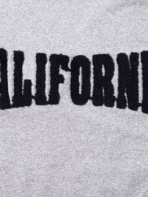 CROPPED GRAY T-SHIRT CALIFORNIA CUTE LOOSE FIT