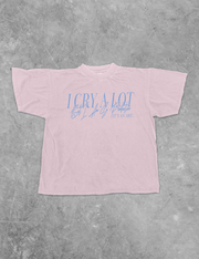 Underground Original Design: Cry A Lot But I'm Productive Boxy Cotton TShirt
