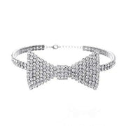 CRYSTAL BOW NECKLACE Y2K RHINESTONE BOW TIE CHOKER