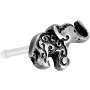20G Steel Rustic Tribal Elephant Nose Bone