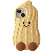 CUTE PEANUT IPHONE CASE WITH SMILEY FACE FOR A UNIQUE AND FUN LOOK