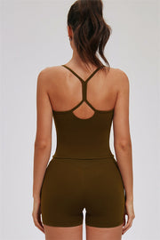 The Svelte Cross Back Tank Top Shorts 2-Piece Set