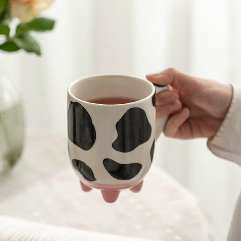 DAISY COW CERAMIC MUG