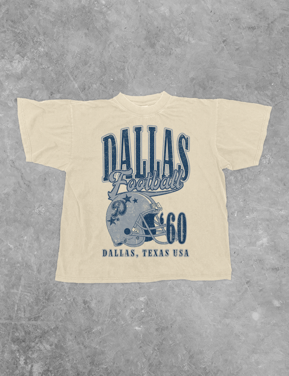Underground Original Design: Dallas Football, 90's Boxy Cotton TShirt