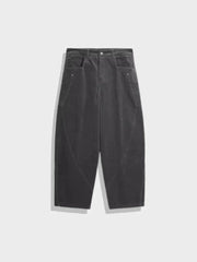 WIDE-LEGGED CORDUROY PANTS - DECARBA OVERSIZED CORDUROY