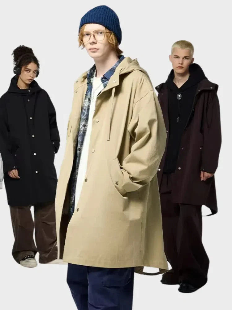 KHAKI HOODED PARKA COAT POUR UNE PROTECTION DANS VOTRE GARDE-ROBE