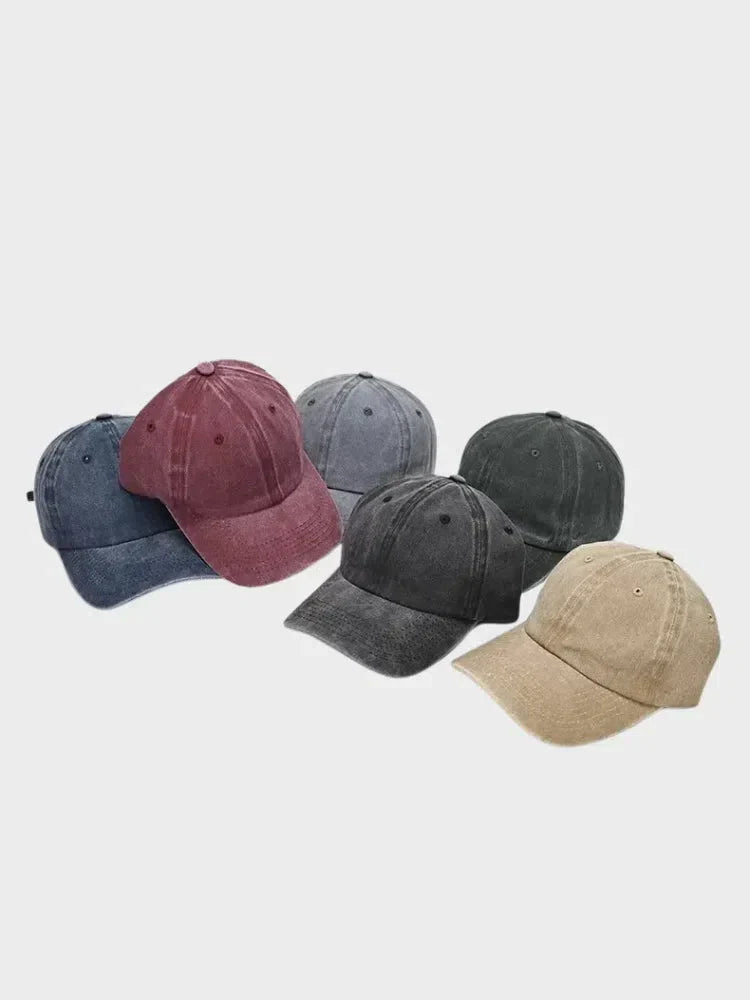 WASHED BLACK BASEBALL CAP FOR TOUTES LES TENUES